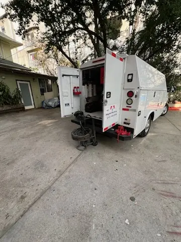 Magnet Plumbing service vehicle on-site for Water Heater Repair in Twentymile